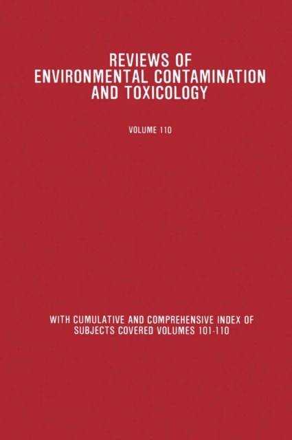 Reviews of Environmental Contamination and Toxicology