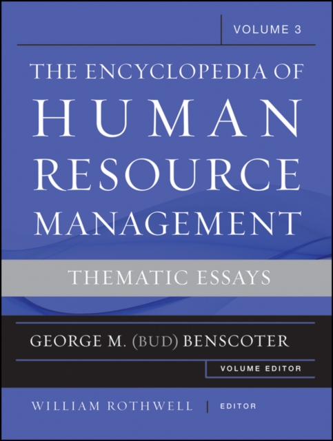 Encyclopedia of Human Resource Management, Volume 3