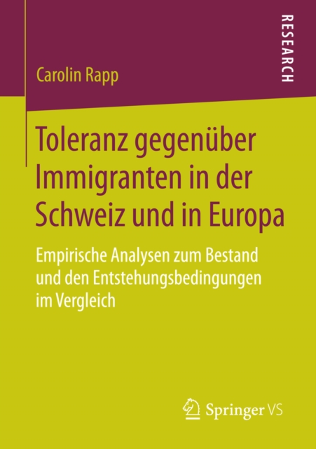 Toleranz gegenüber Immigranten in der Schweiz und in Europa