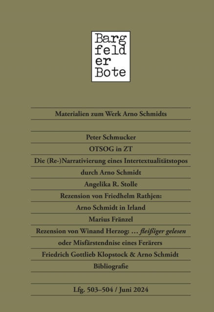 Bargfelder Bote 503-504. Lieferung