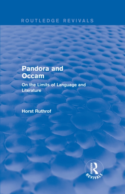 Routledge Revivals: Pandora and Occam (1992)