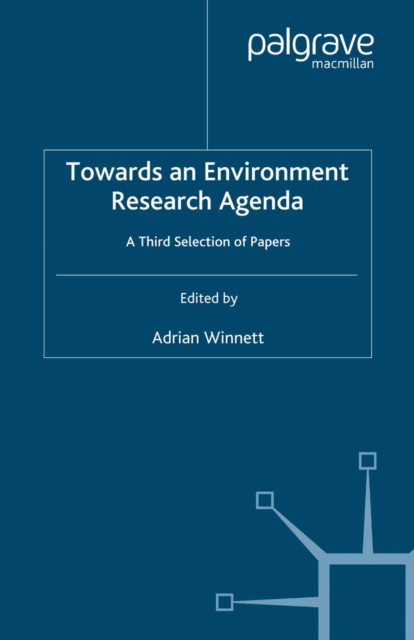 Towards an Environment Research Agenda