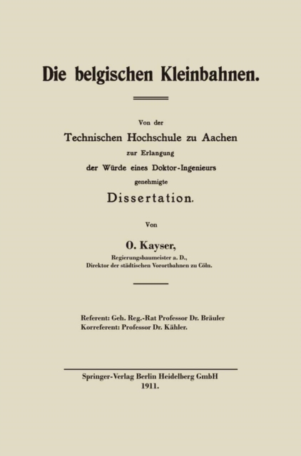 Die belgischen Kleinbahnen