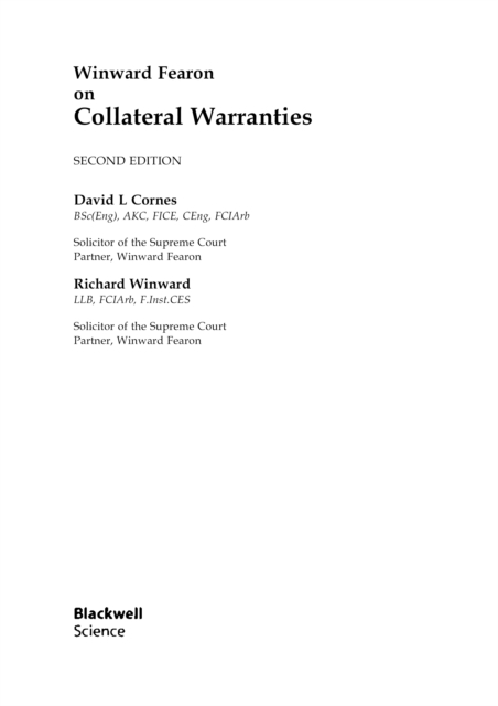 Winward Fearon on Collateral Warranties