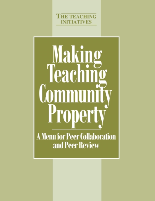 Making Teaching Community Property