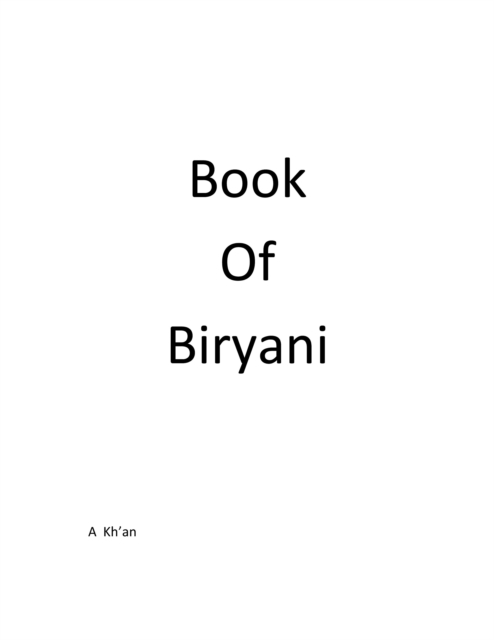 Book Of Biryani