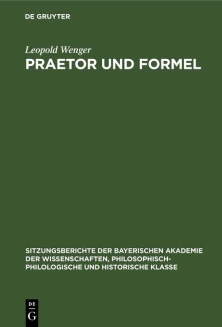 Praetor und Formel