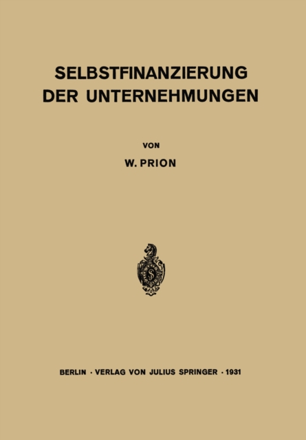 Selbstfinanzierung der Unternehmungen