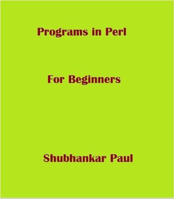Programs in Perl