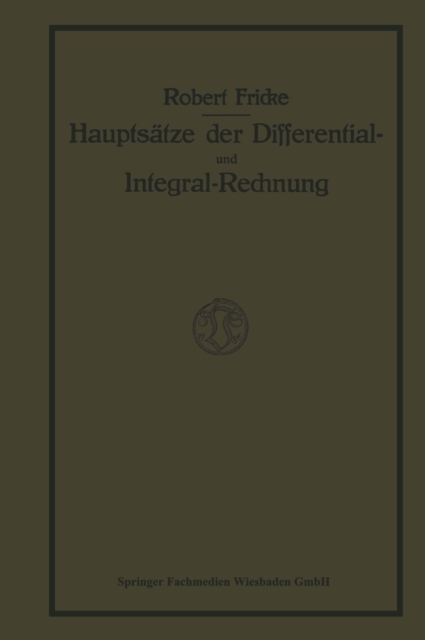 Hauptsätze der Differential- und Integralrechnung