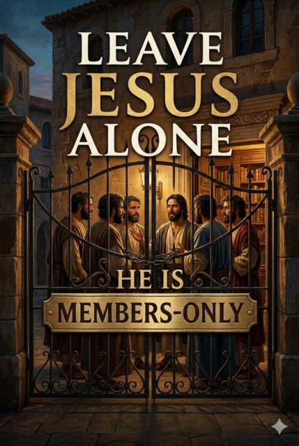 Leave Jesus alone, he is members-only