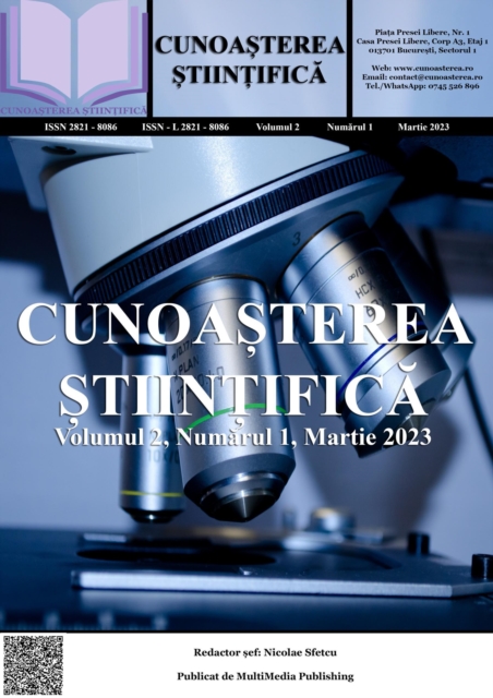 Cunoasterea Stiintifica, Volumul 2, Numarul 1, Martie 2023
