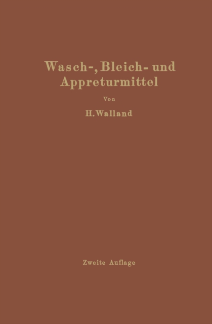 Kenntnis der Wasch-, Bleich- und Appreturmittel