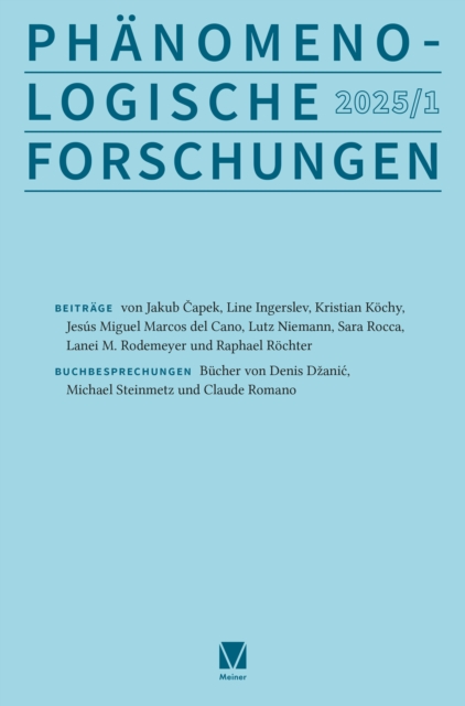 Phanomenologische Forschungen 2025-1