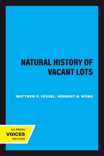 Natural History of Vacant Lots