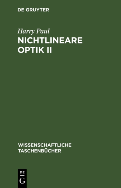 Nichtlineare Optik II