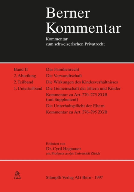 Berner Kommentar. Kommentar zum schweizerischen Privatrecht