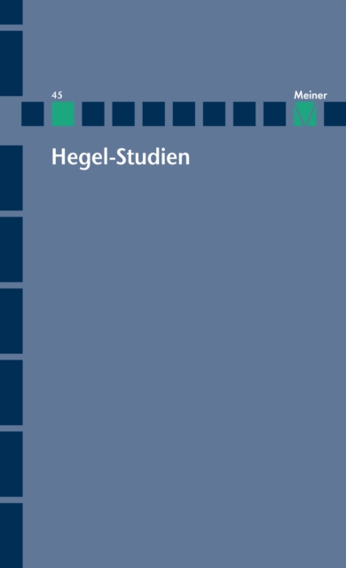Hegel-Studien Band 45