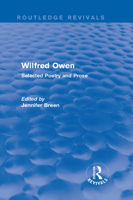 Wilfred Owen (Routledge Revivals)