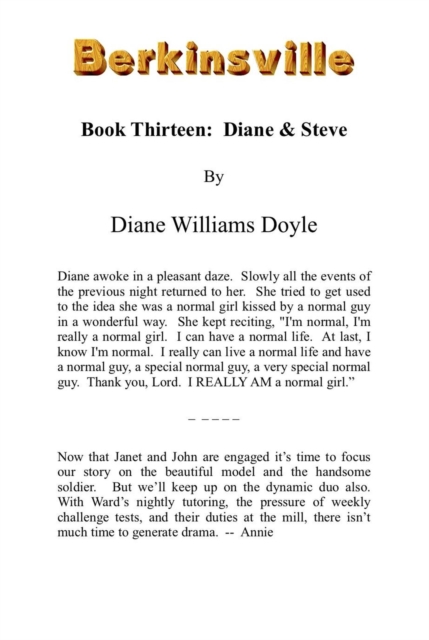 Book Thirteen: Diane and Steve
