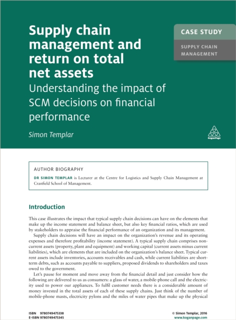 Case Study: Supply Chain Management and Return on Total Net Assets