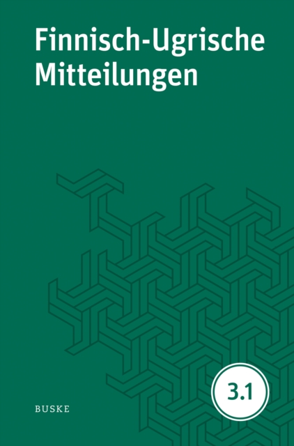 Finnisch-Ugrische Mitteilungen Band 3.1