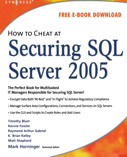 How to Cheat at Securing SQL Server 2005