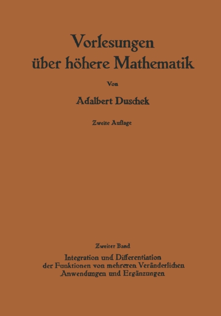 Vorlesungen über höhere Mathematik