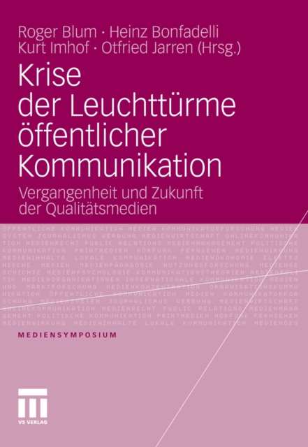 Krise der Leuchttürme öffentlicher Kommunikation