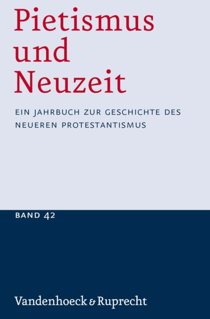 Pietismus und Neuzeit Band 42 – 2016
