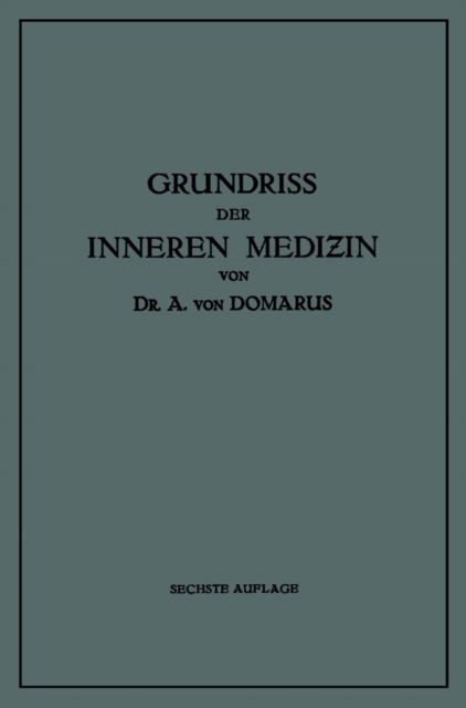 Grundriss der Inneren Medizin