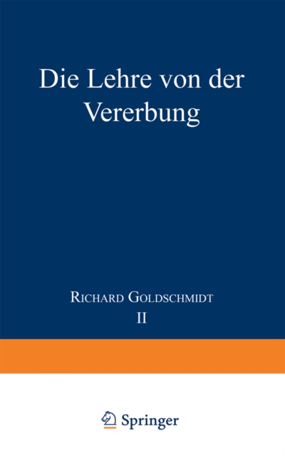 Die Lehre von der Vererbung