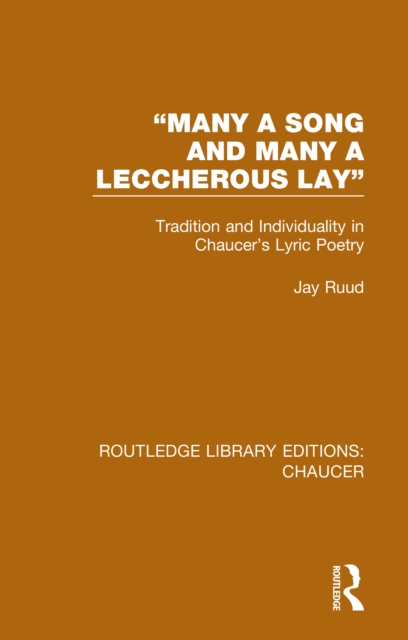 &quote;Many a Song and Many a Leccherous Lay&quote;