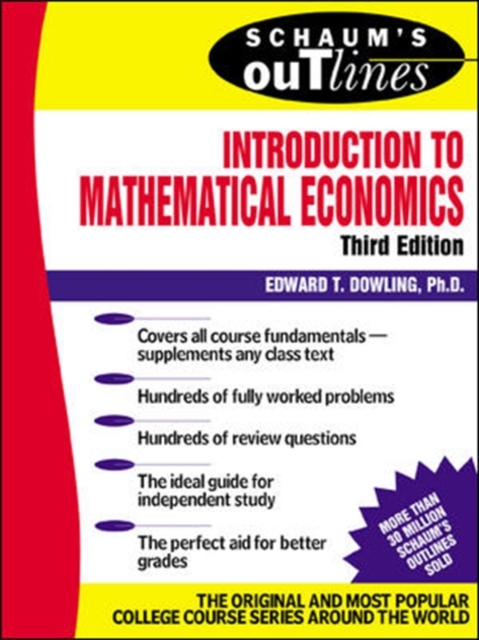 Schaum's Outline of Introduction to Mathematical Economics, 3rd Edition