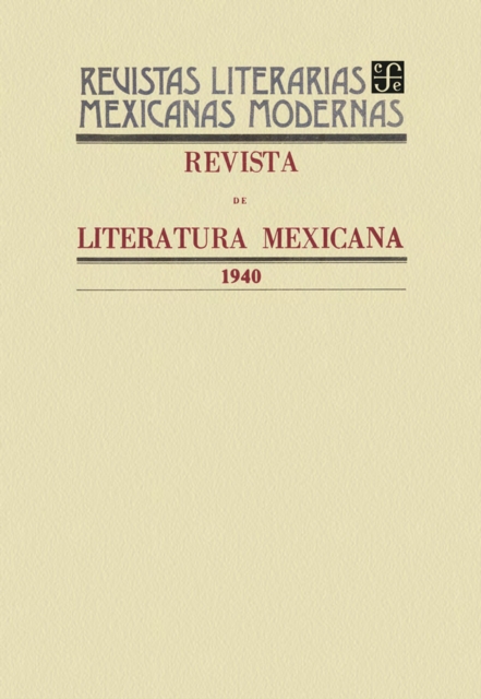 Revista de literatura mexicana, 1940