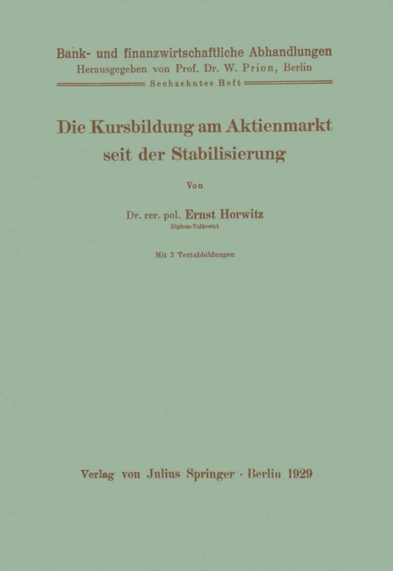 Die Kursbildung am Aktienmarkt seit der Stabilisierung