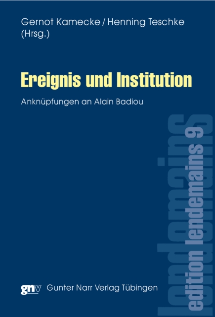 Ereignis und Institution