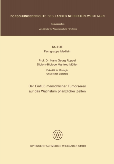 Der Einfluß menschlicher Tumorseren auf das Wachstum pflanzlicher Zellen