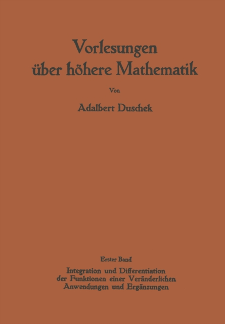 Vorlesungen über höhere Mathematik