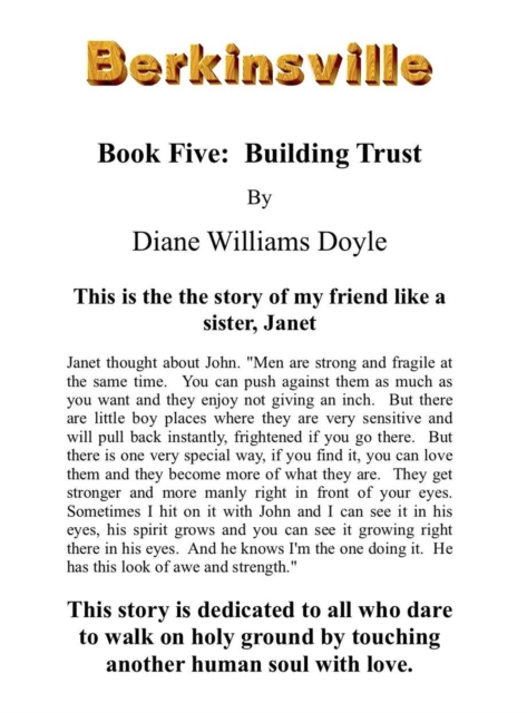 Book Five: Building Trust