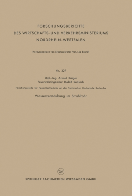 Wasserzerstäubung im Strahlrohr