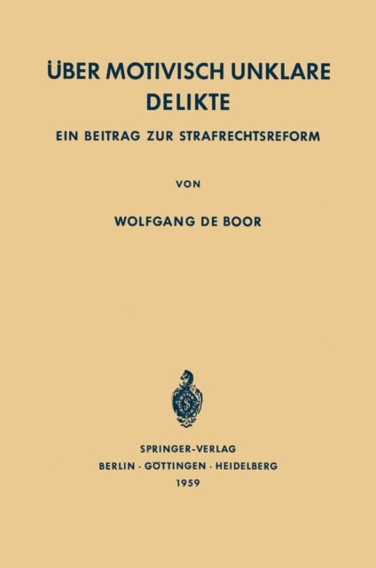 Über Motivisch Unklare Delikte