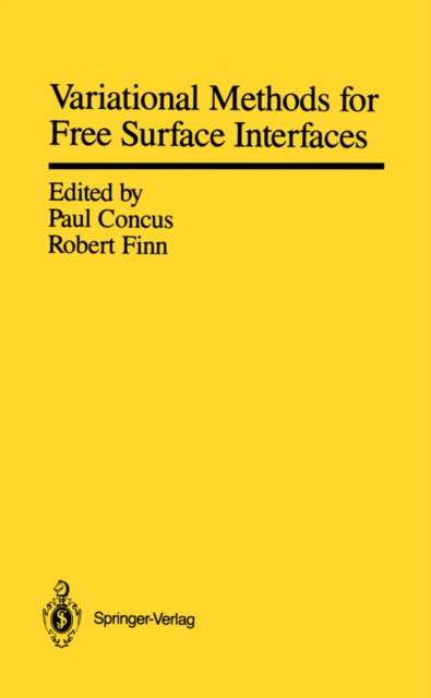 Variational Methods for Free Surface Interfaces
