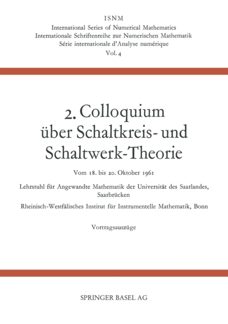 2. Colloquium Über Schaltkreis- und Schaltwerk-Theorie