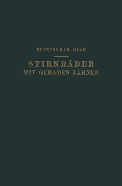 Stirnräder mit Geraden Zähnen