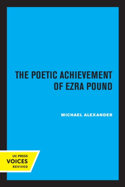 Poetic Achievement of Ezra Pound