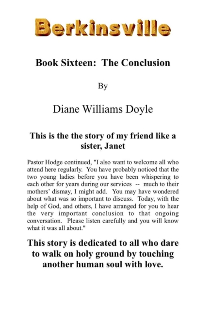 Book Sixteen: The Conclusion