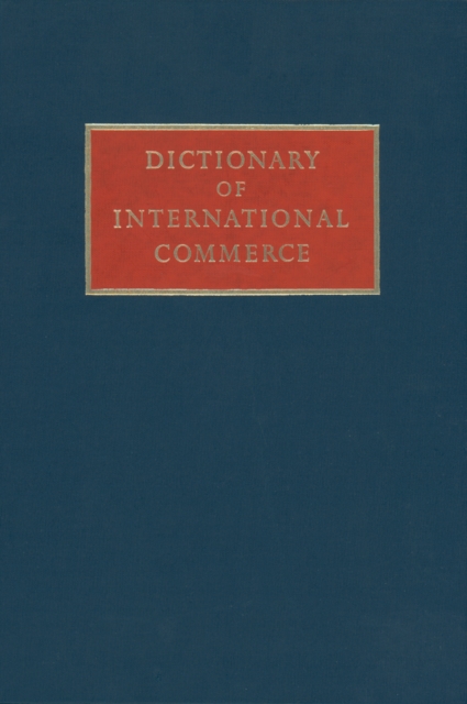 Dictionary of International Commerce