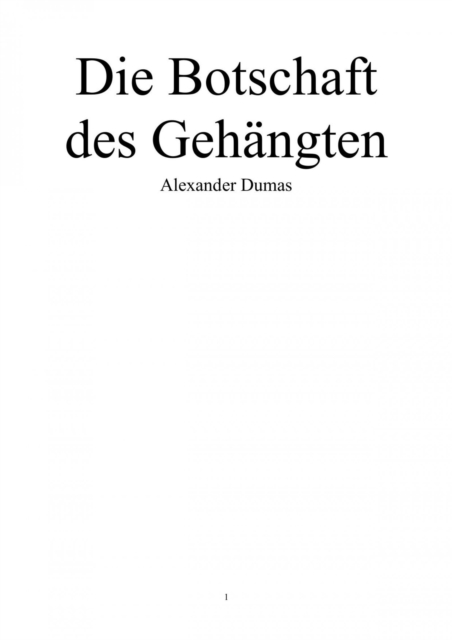 Die Botschaft des Gehängten.