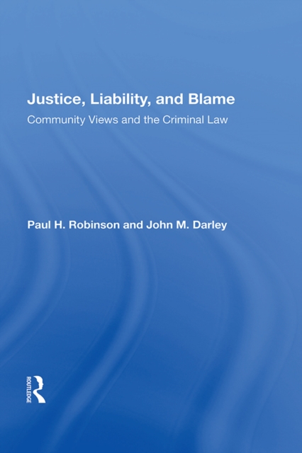 Justice, Liability, And Blame